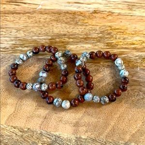 Semiprecious stone bracelets